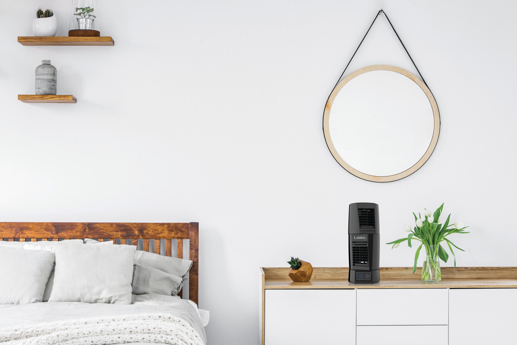 Lasko T13310 12" Desktop Wind Tower Oscillating Multi-Directional Table Fan - Image 12