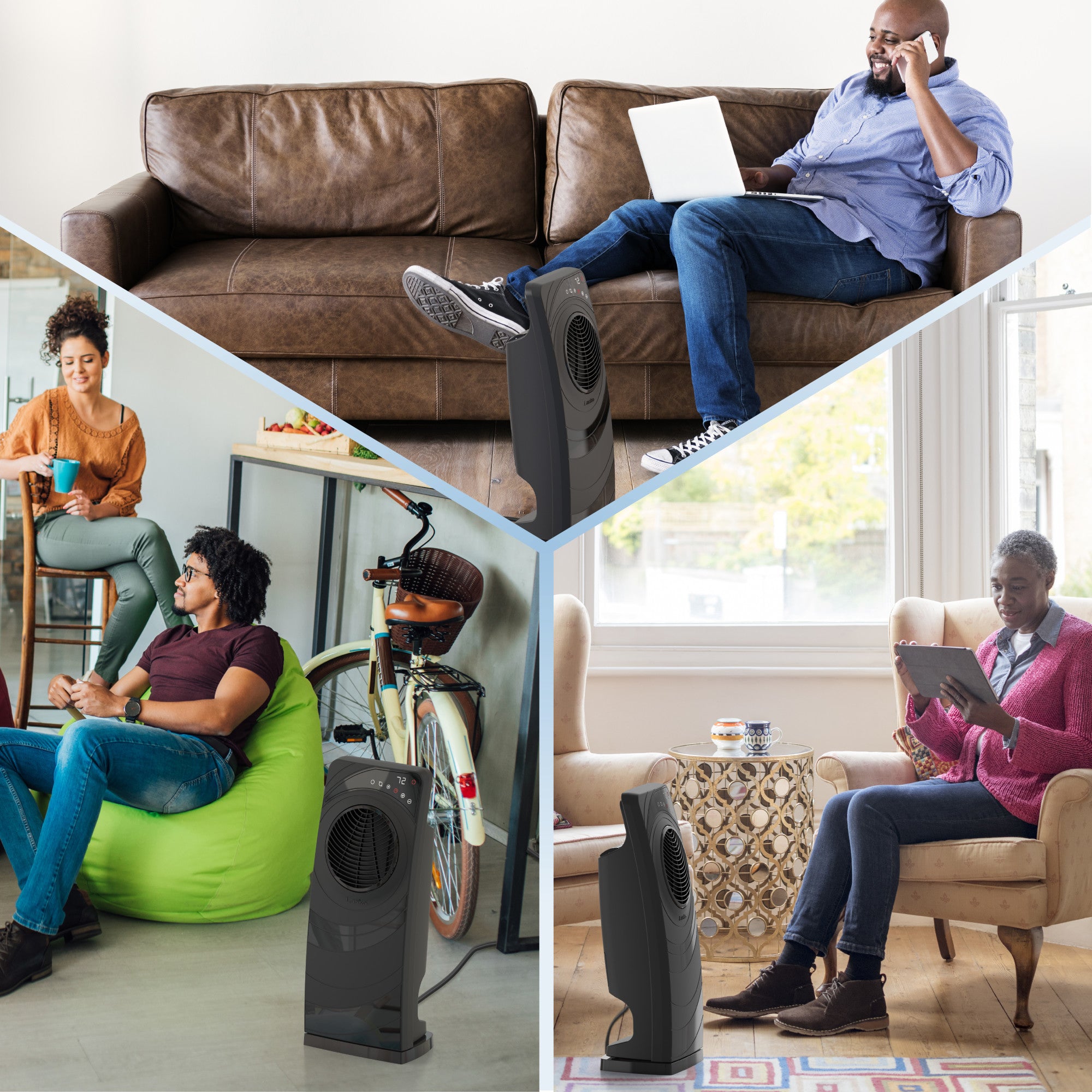 Lasko Elite Collection Revolution Ceramic Space Heater with Remote, CC23630, Black - Image 7