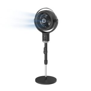 Lasko APDC302 Whirlwind Orbital Motion 24-Speed Pedestal Fan with Remote: Black