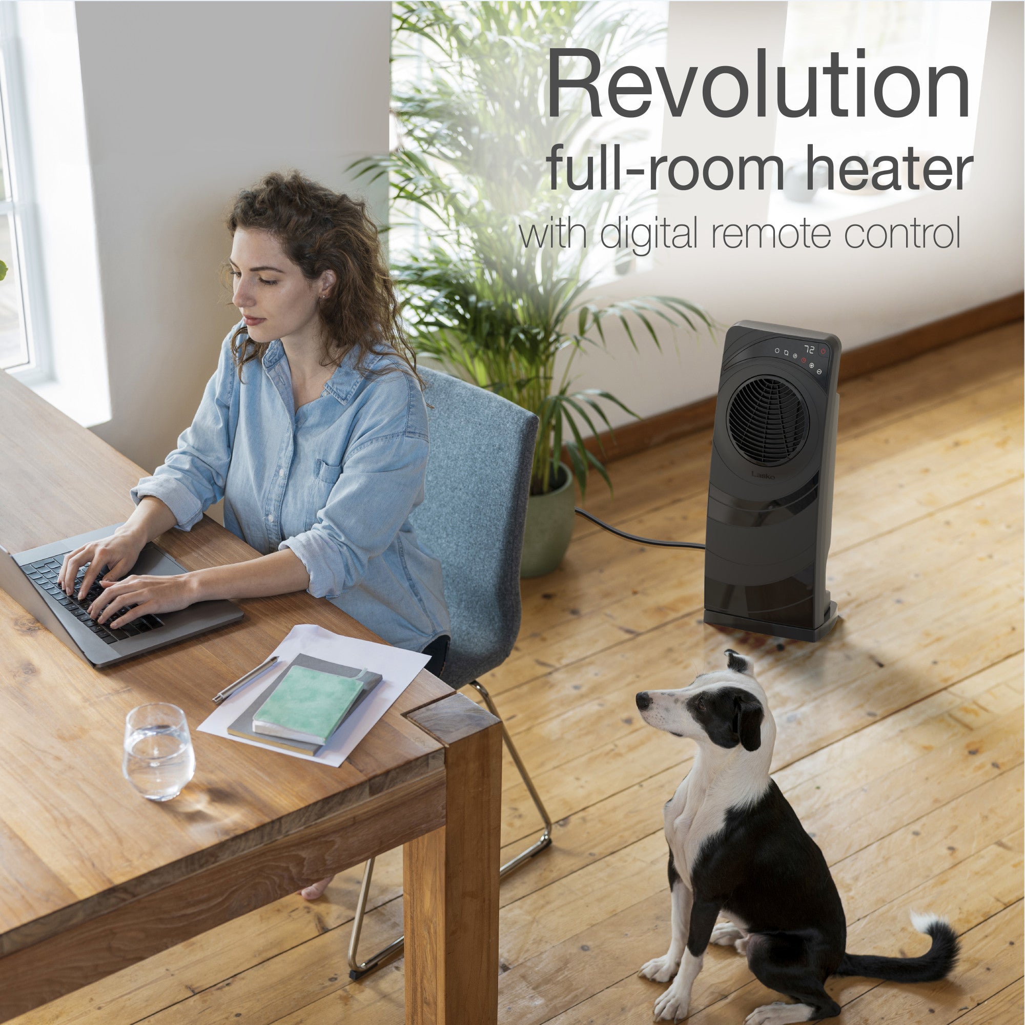 Lasko Elite Collection Revolution Ceramic Space Heater with Remote, CC23630, Black - Image 2