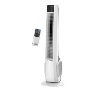 Lasko 38" Oscillating Tower Fan with Remote Control, T38400, White