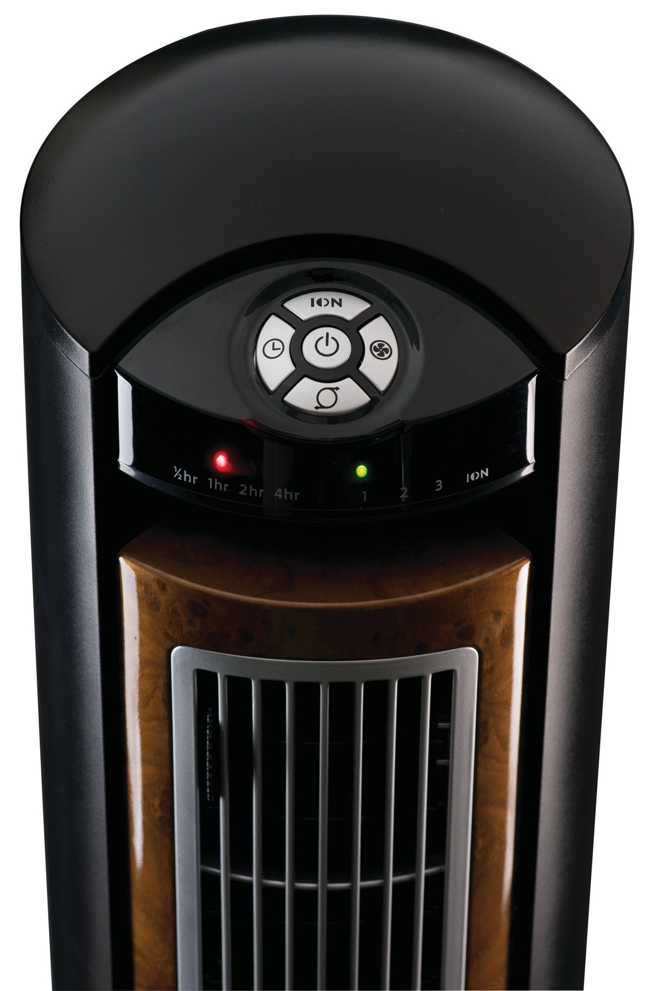 Lasko 42" Wind Curve 3-Speed Tower Fan with Fresh Air Ionizer and Remote, T42950, Black/Woodgrain - Image 8