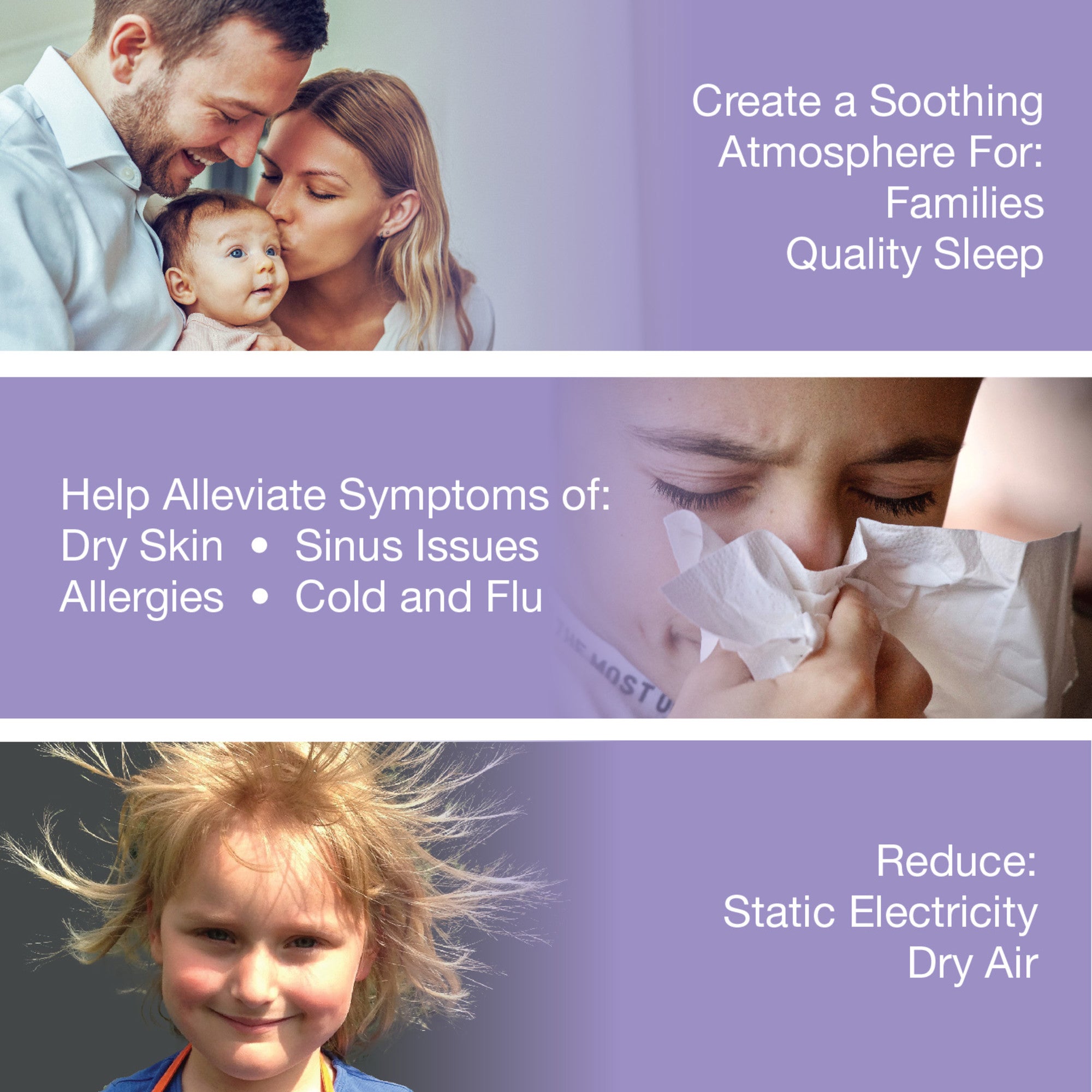 Lasko Ultrasonic Cool Mist Humidifier with Scent Tray and Nightlight, UH200, White and Blue - Image 7