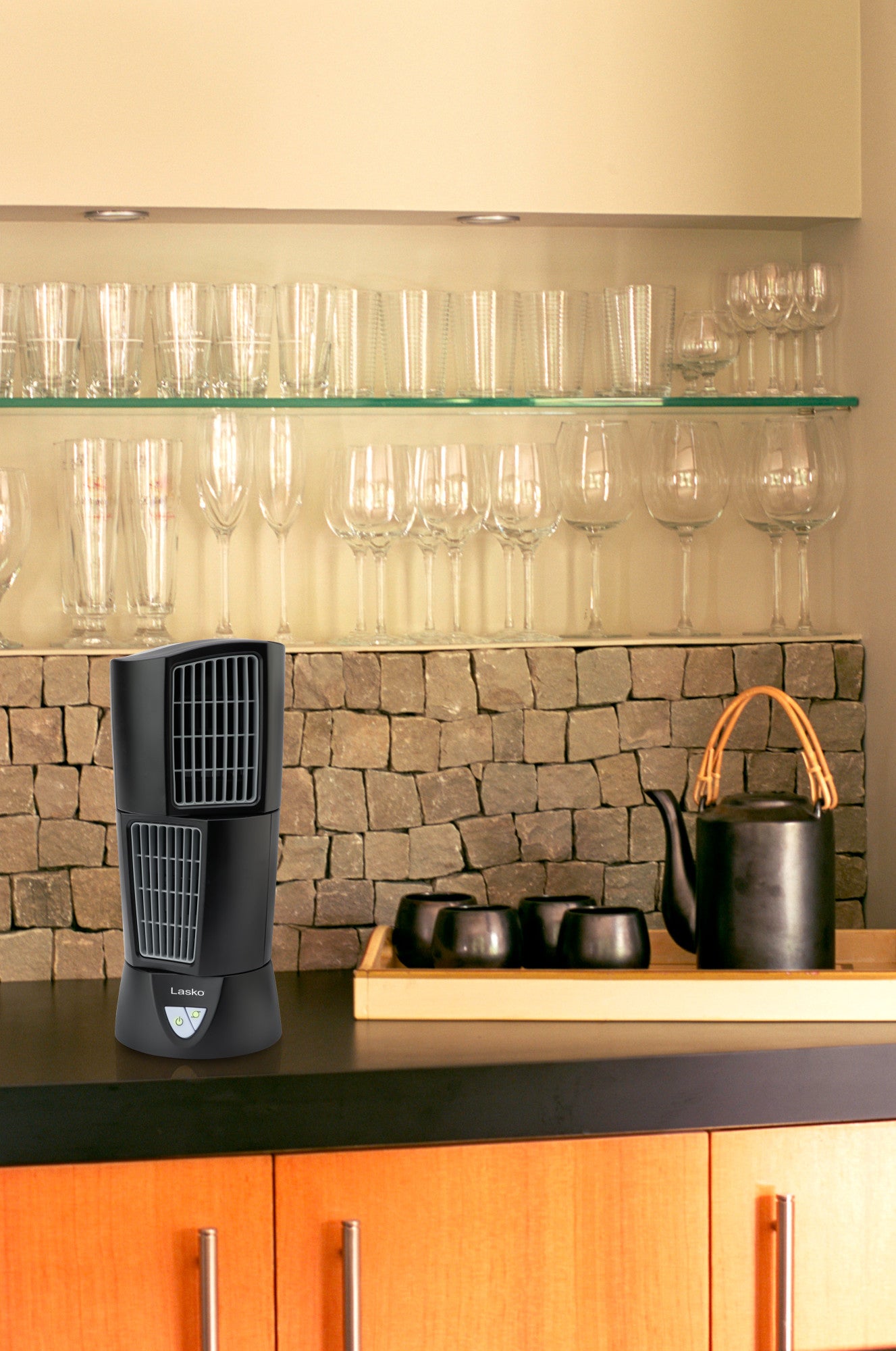 Lasko 14" Desktop Wind Tower 3-Speed Oscillating Table Fan, 4916, Black - Image 11