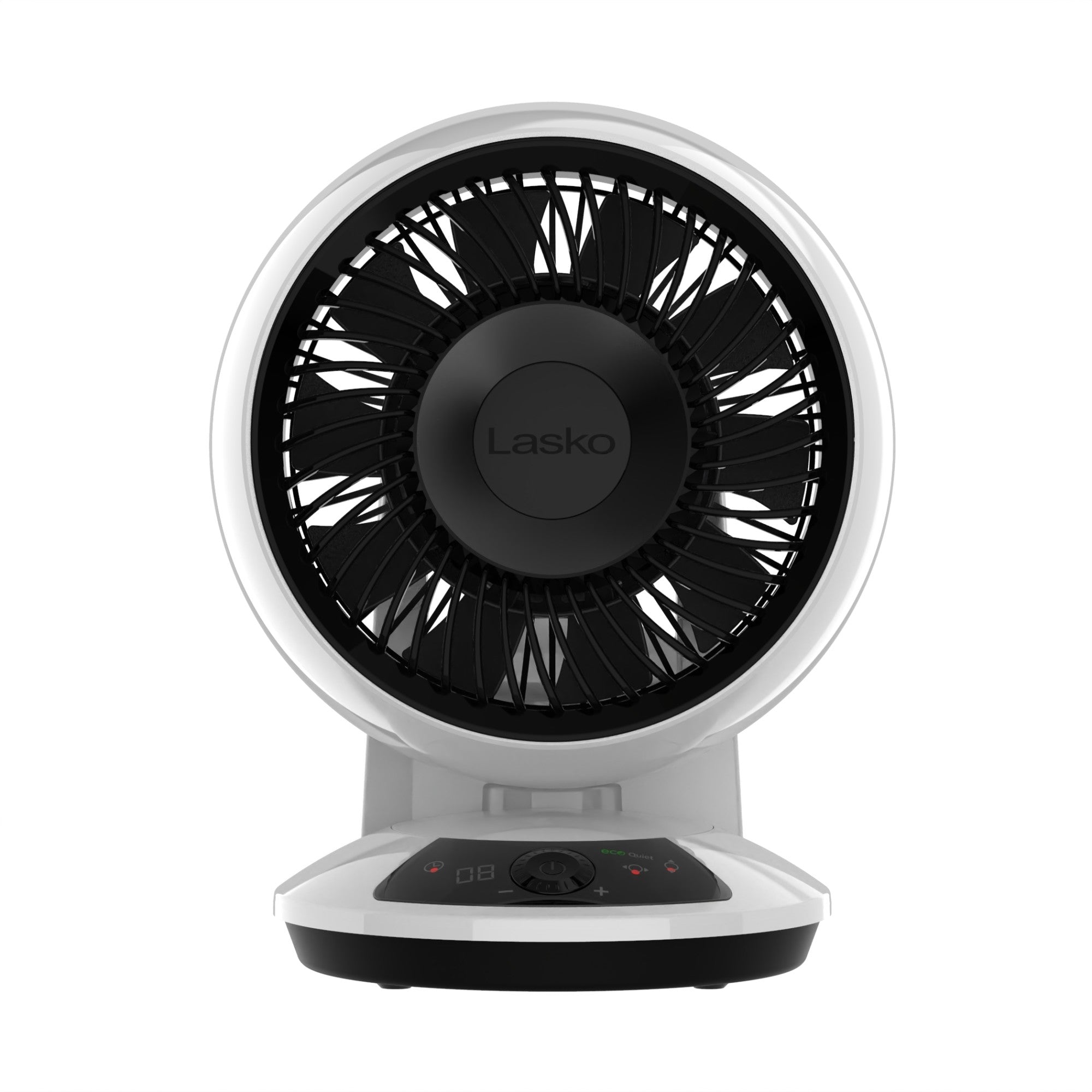 Lasko A12667 Whirlwind EcoQuiet 7" Orbital Motion 12-Speed Air Circulator Fan with Remote Control, White - Image 3