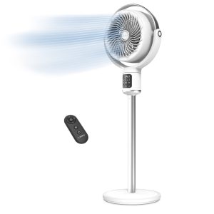 Lasko APDC301 Whirlwind Orbital Motion 24-Speed Pedestal Fan with Remote: White