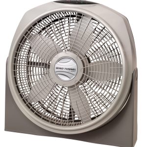 Lasko 20" Wind Tunnel 3-Speed Fan with Remote, A20700, Gray