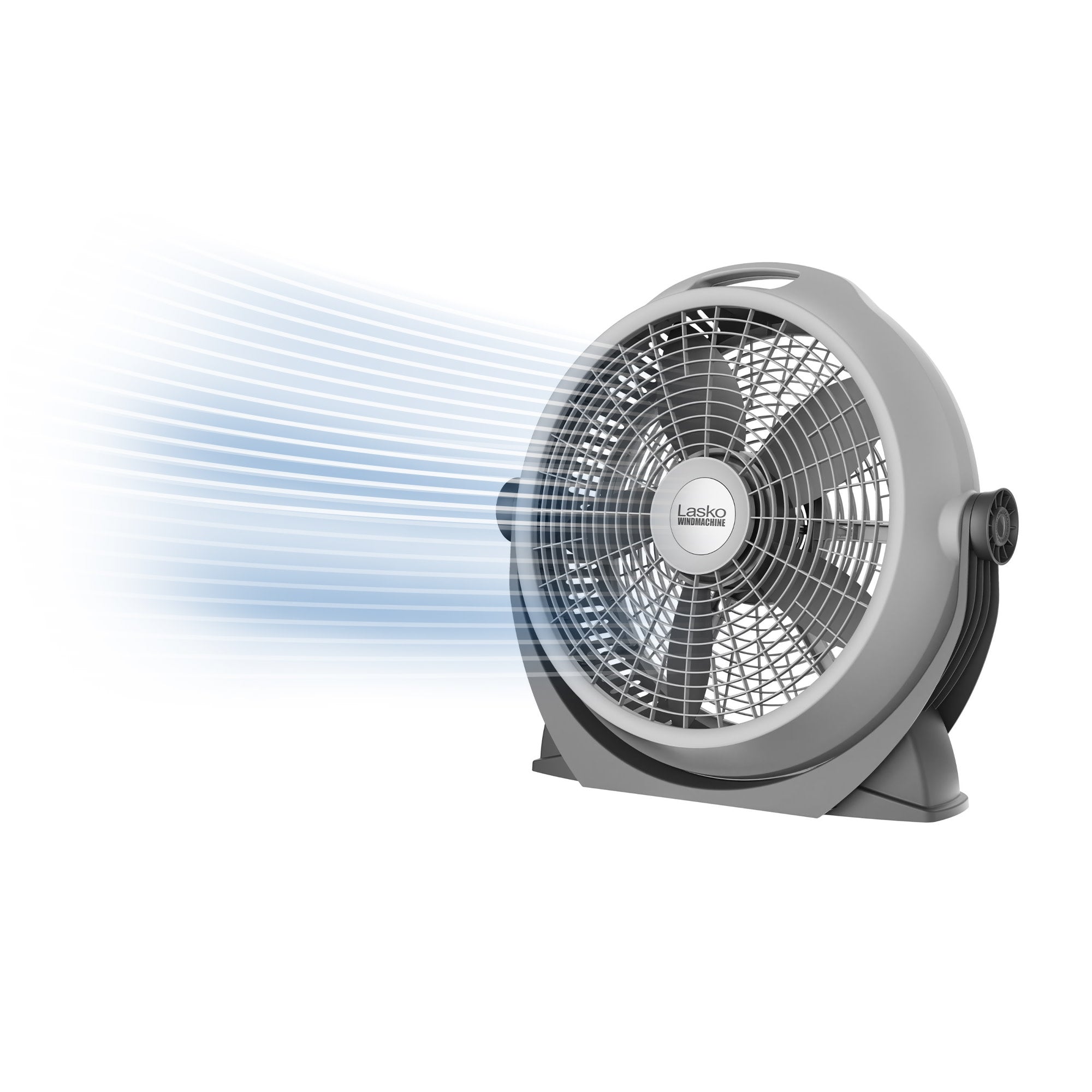 Lasko A20304 Wind Machine® 20" Air Circulator Fan with 320° Adjustable Tilt, Gray