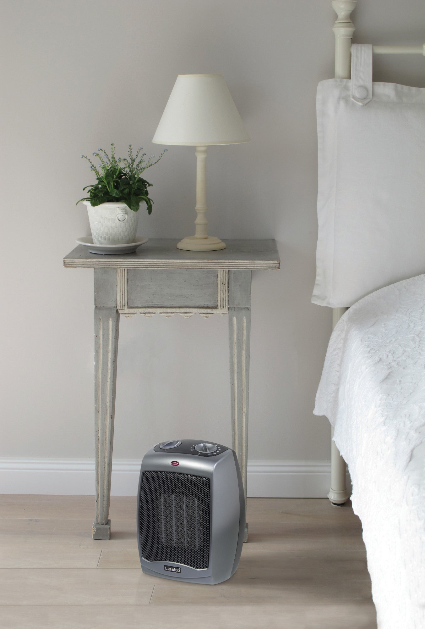 Lasko 1500W 2-Speed Ceramic Space Heater with Tip-Over Safety Switch, 754201, Gray - Image 13