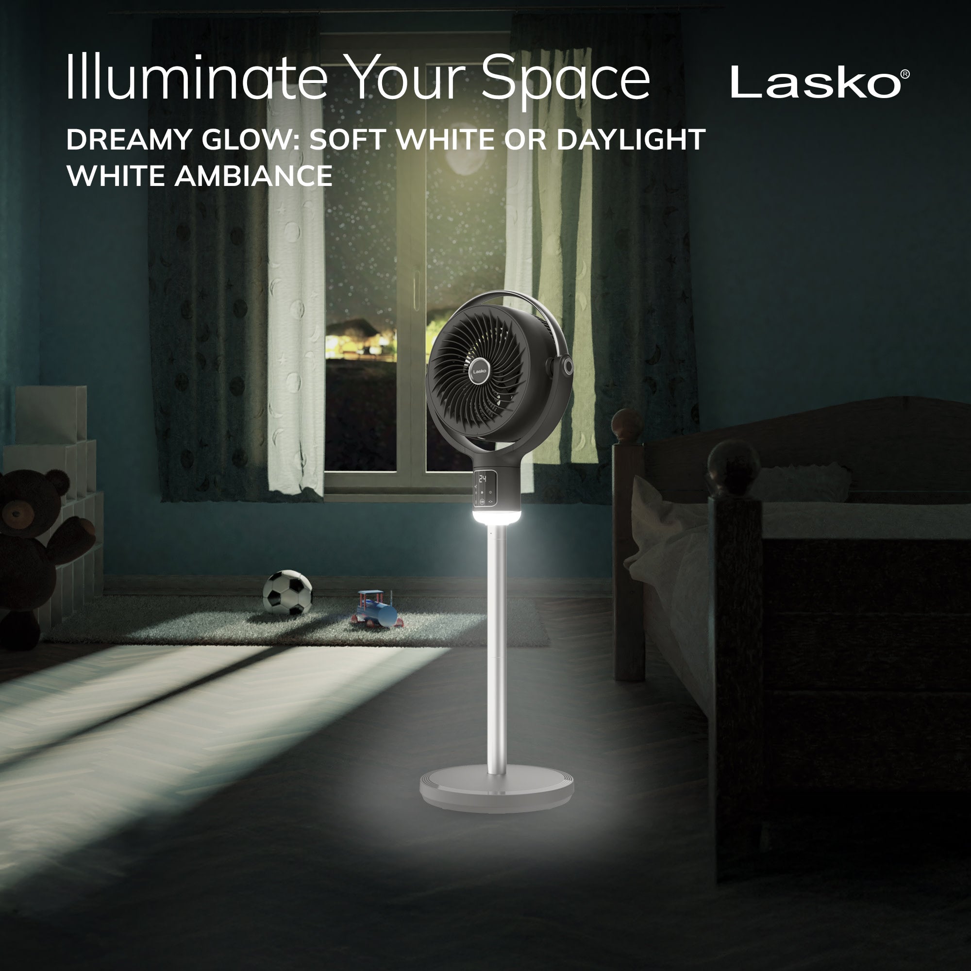 Lasko APDC215 Whirlwind Orbital Motion 24-Speed Pedestal Fan with Remote: gray - Image 10