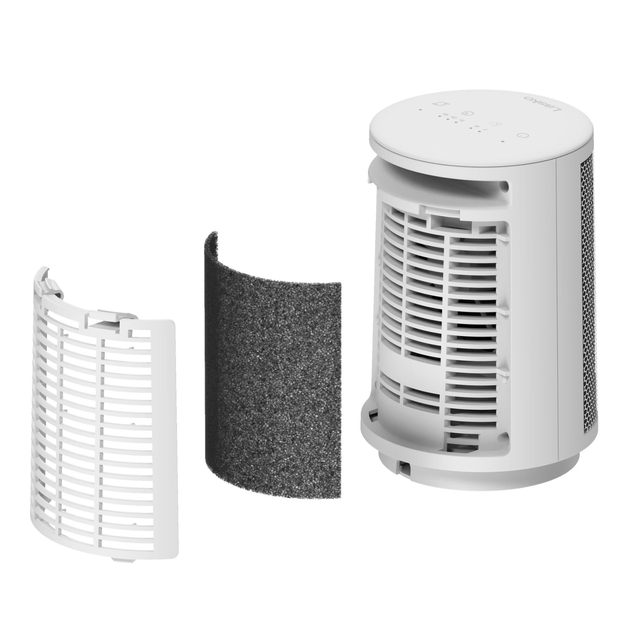 Lasko CD09475 9" Oscillating Personal Desktop Ceramic Space Heater with Tip-Over Switch: White - Image 10