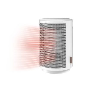 Lasko CD09475 9" Oscillating Personal Desktop Ceramic Space Heater with Tip-Over Switch: White