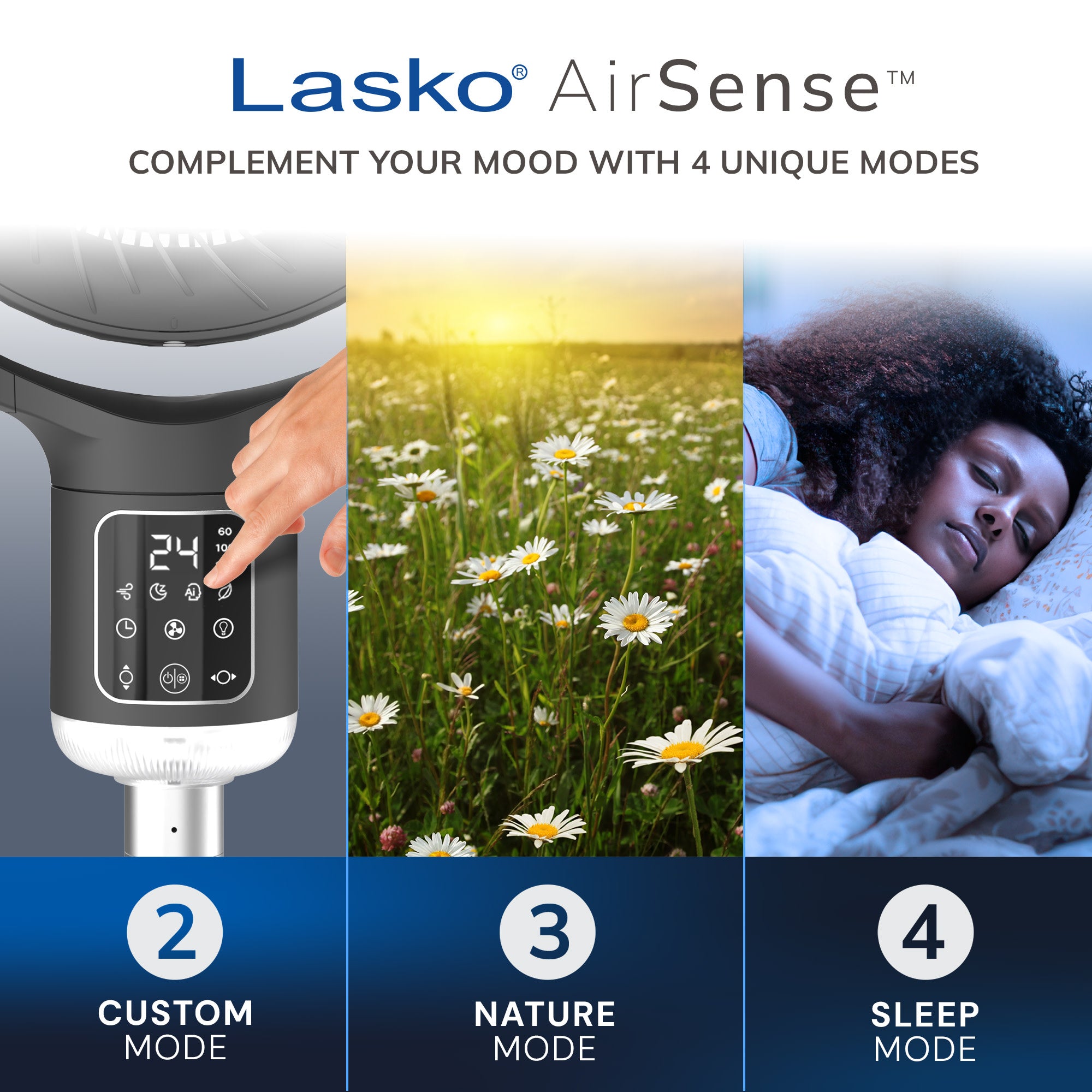 Lasko APDC215 Whirlwind Orbital Motion 24-Speed Pedestal Fan with Remote: gray - Image 7