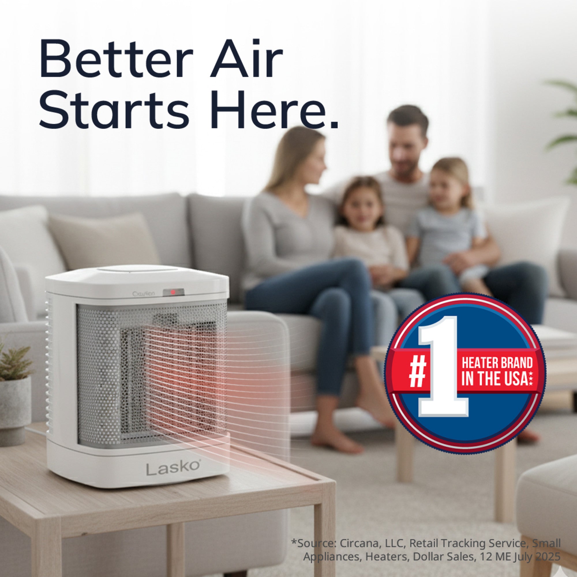 Lasko 1500W Bathroom Space Heater with ALCI Safety Plug and Timer, CD08200, White - Image 2