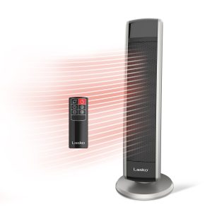 Lasko 5586 1500W Digital Ceramic Tower Space Heater with Remote