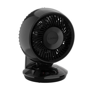 Lasko A12668 Whirlwind EcoQuiet 7" Orbital Motion 12-Speed Air Circulator Fan with Remote Control, Black
