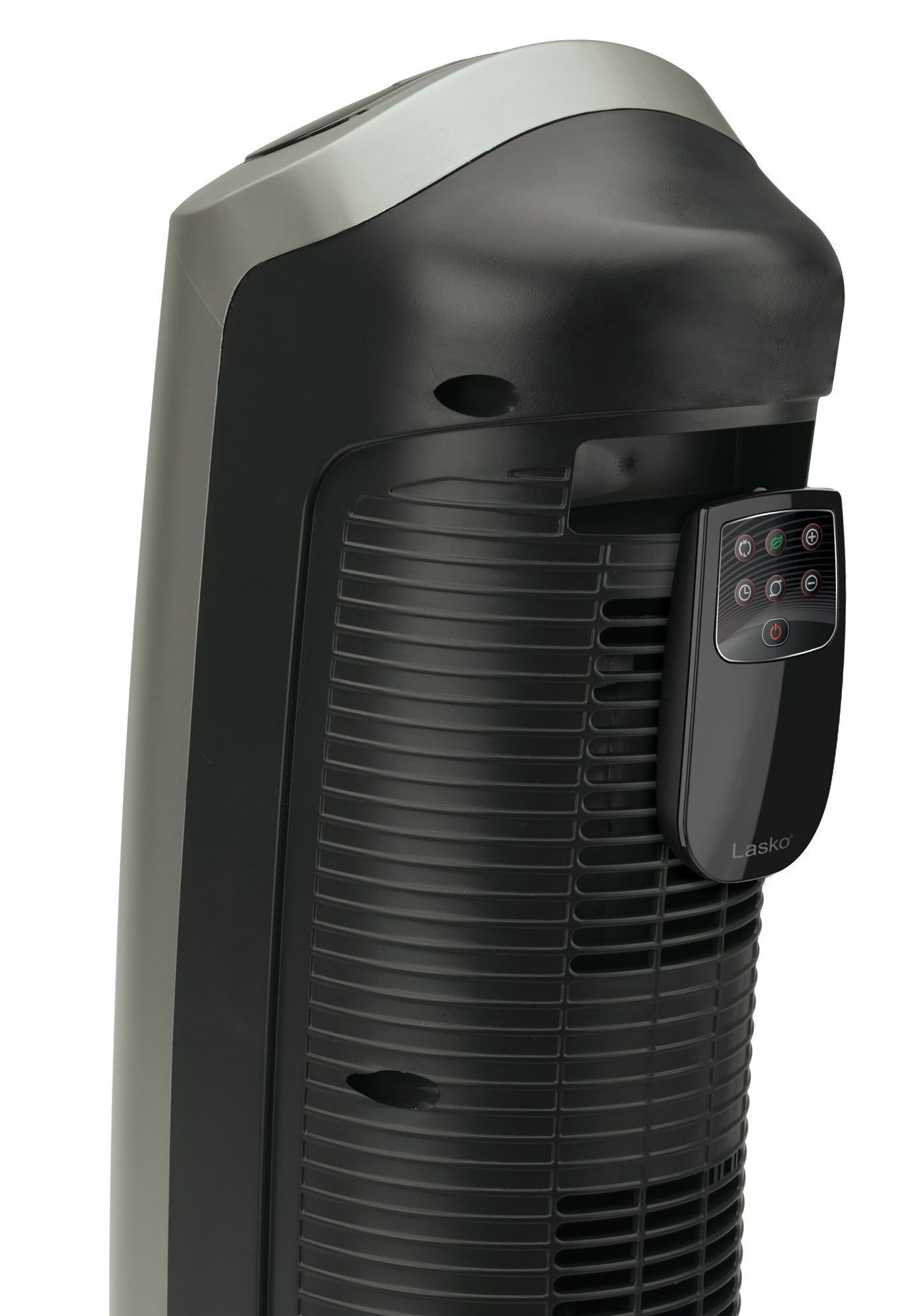 Lasko 1500W Electric Portable Oscillating Ceramic Space Heater Tower with Digital Display, 5538, Gray - Image 10