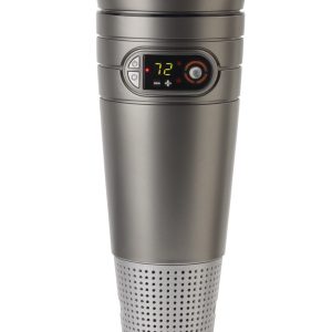 Lasko 1500W Full-Circle Ceramic Tower Space Heater with Remote, 6451, Grey