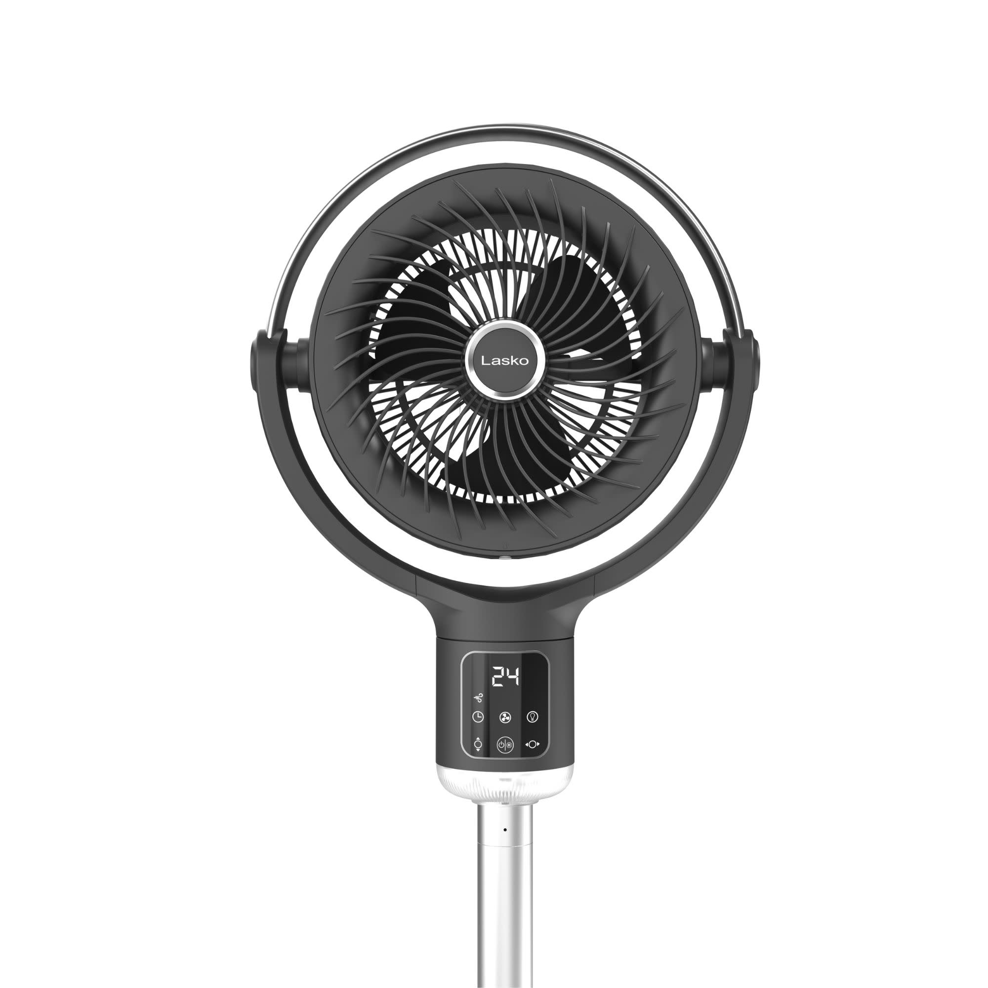 Lasko APDC215 Whirlwind Orbital Motion 24-Speed Pedestal Fan with Remote: gray - Image 12
