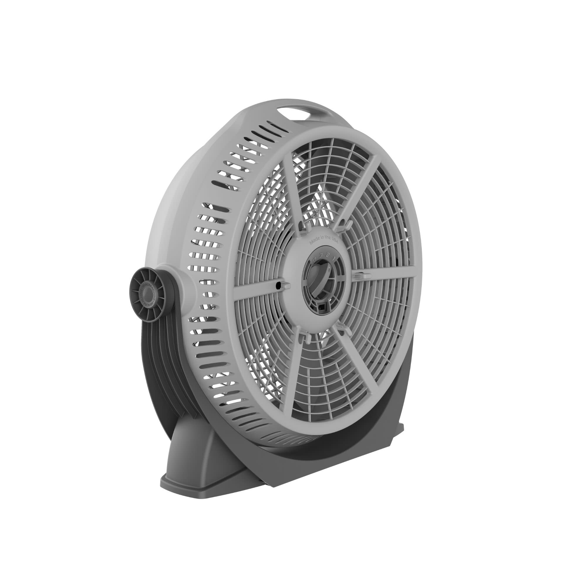 Lasko A20304 Wind Machine® 20" Air Circulator Fan with 320° Adjustable Tilt, Gray - Image 5