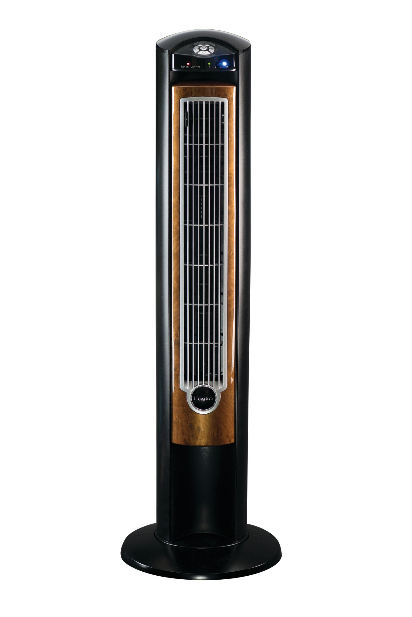 Lasko 42" Wind Curve 3-Speed Tower Fan with Fresh Air Ionizer and Remote, T42950, Black/Woodgrain - Image 7