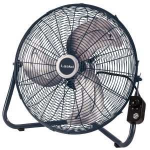 Lasko 20" High Velocity Fan, 3 Speeds, Floor or Wallmount, H20610, Gray