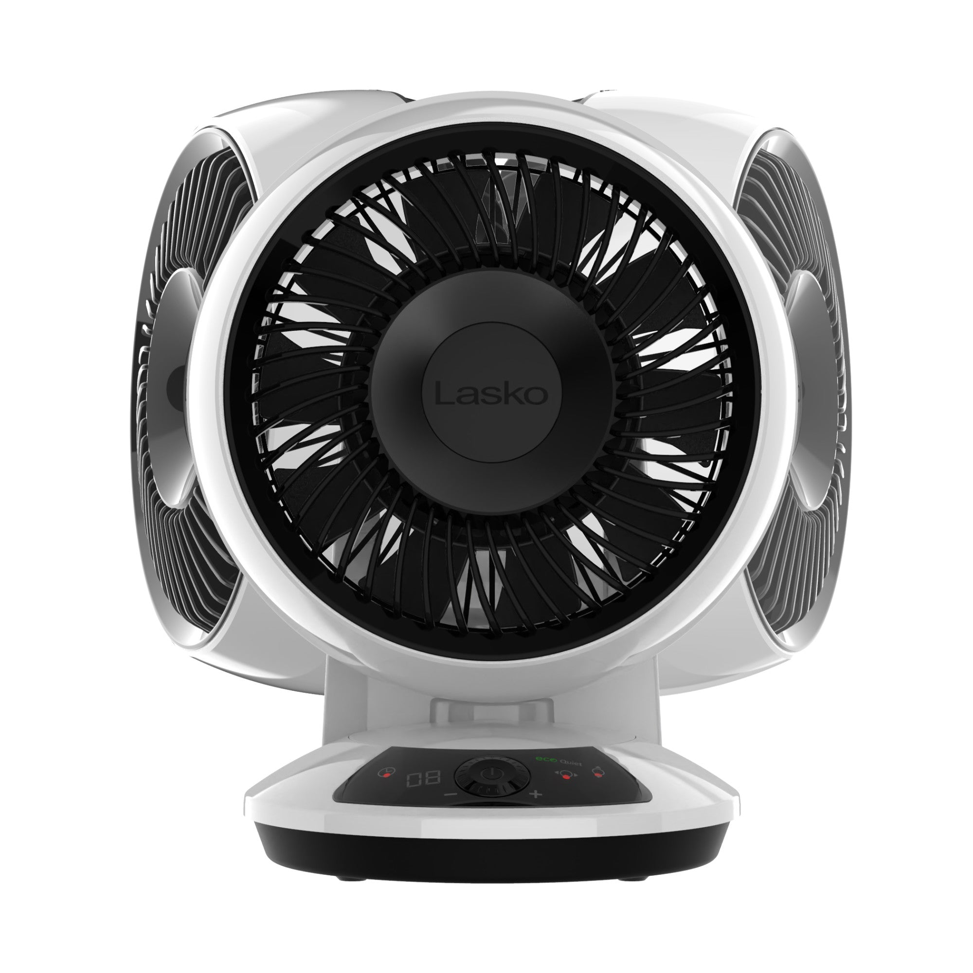 Lasko A12667 Whirlwind EcoQuiet 7" Orbital Motion 12-Speed Air Circulator Fan with Remote Control, White - Image 8