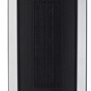 Lasko 1500W Electric Oscillating Ceramic Tower Space Heater with Thermostat, 5307, Silver