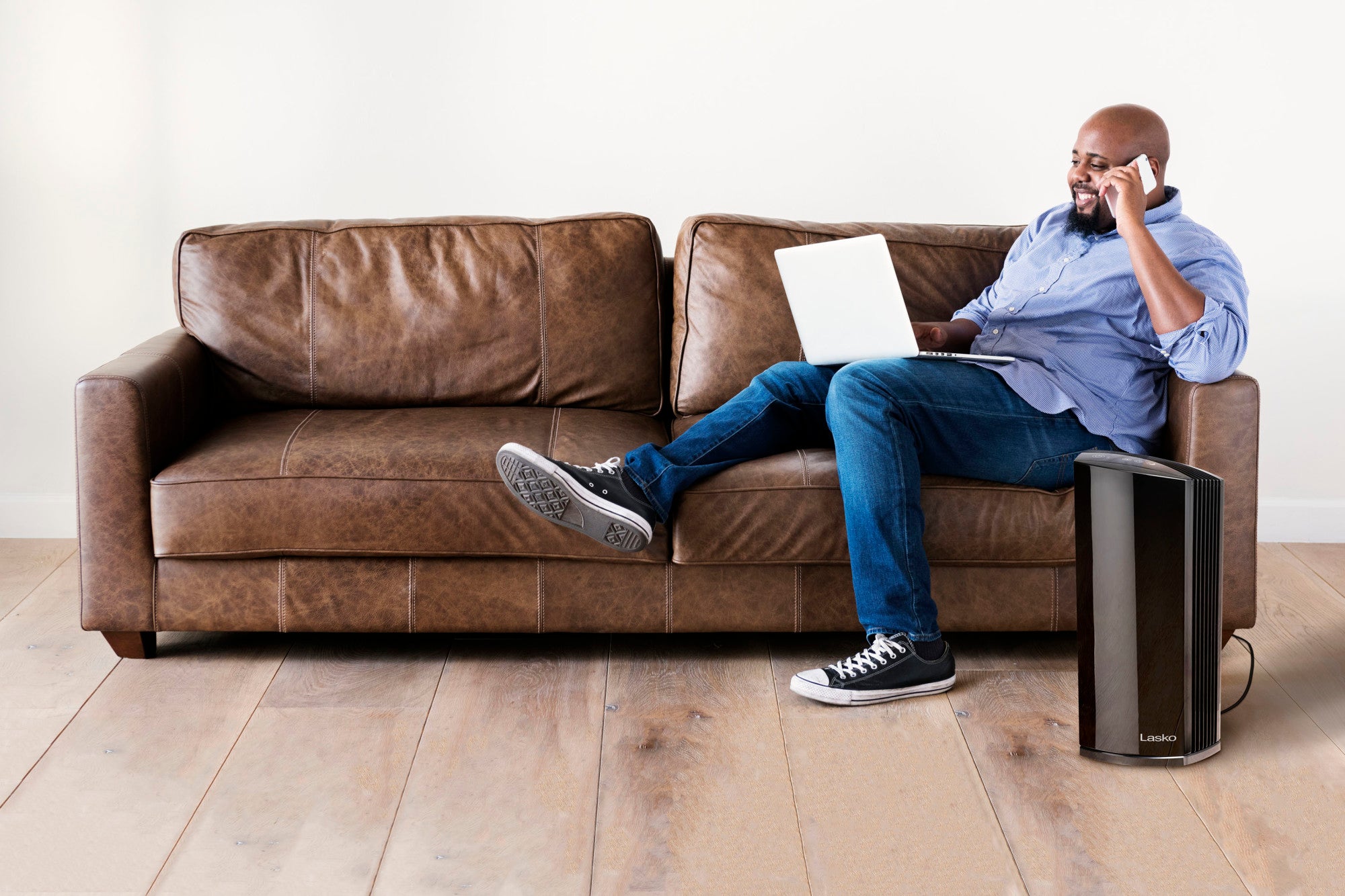 Lasko Smart Air Purifier with True HEPA Filter, Works with Alexa, LP450S, Black - Image 14