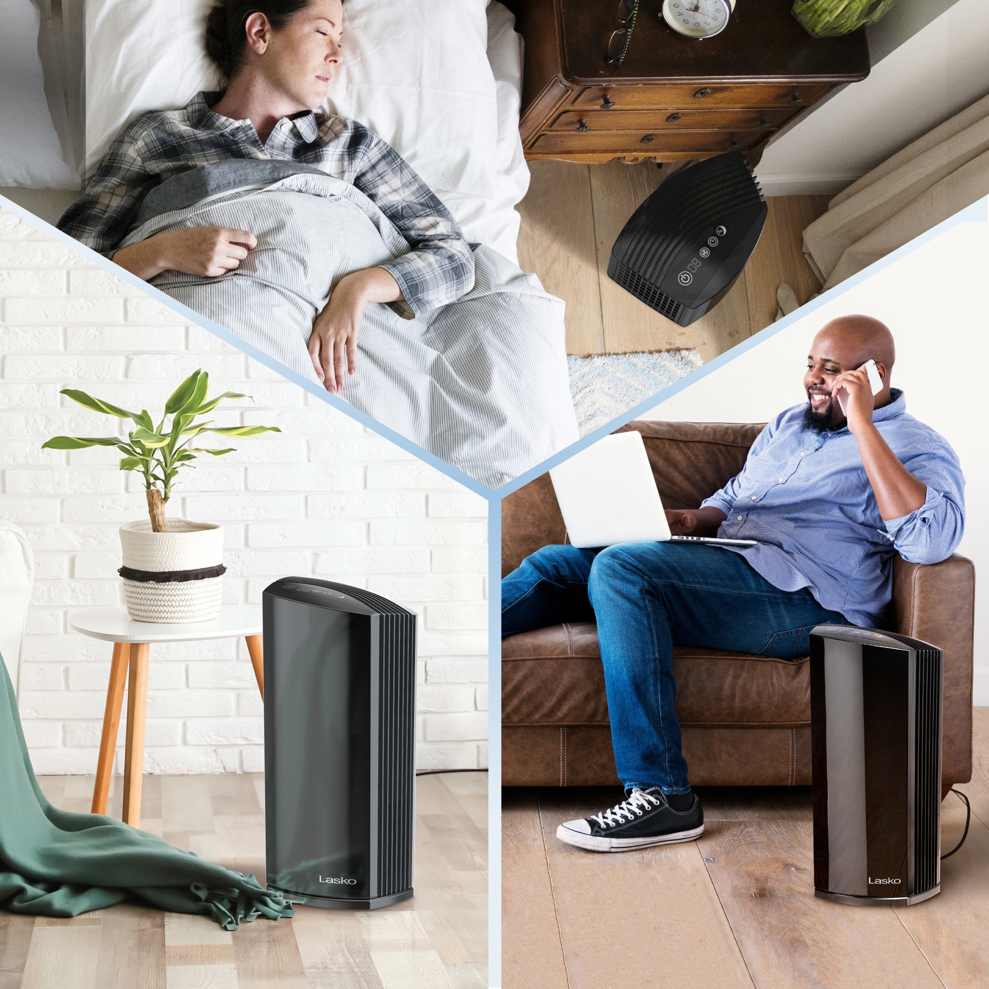 Lasko Smart Air Purifier with True HEPA Filter, Works with Alexa, LP450S, Black - Image 7