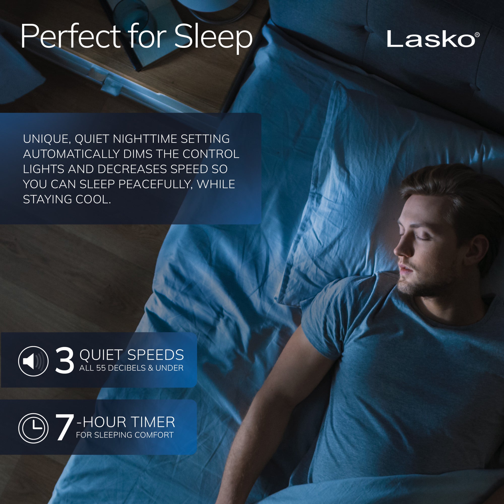 Lasko 48" Space-Saving Oscillating Performance Tower Fan with Remote, T48314, Grey - Image 5