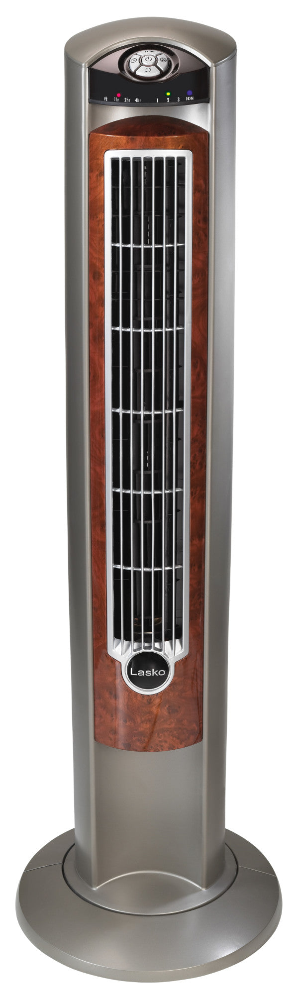 Lasko 42" Wind Curve Tower Fan with Ionizer and Remote, 2554, Gray/Woodgrain - Image 7
