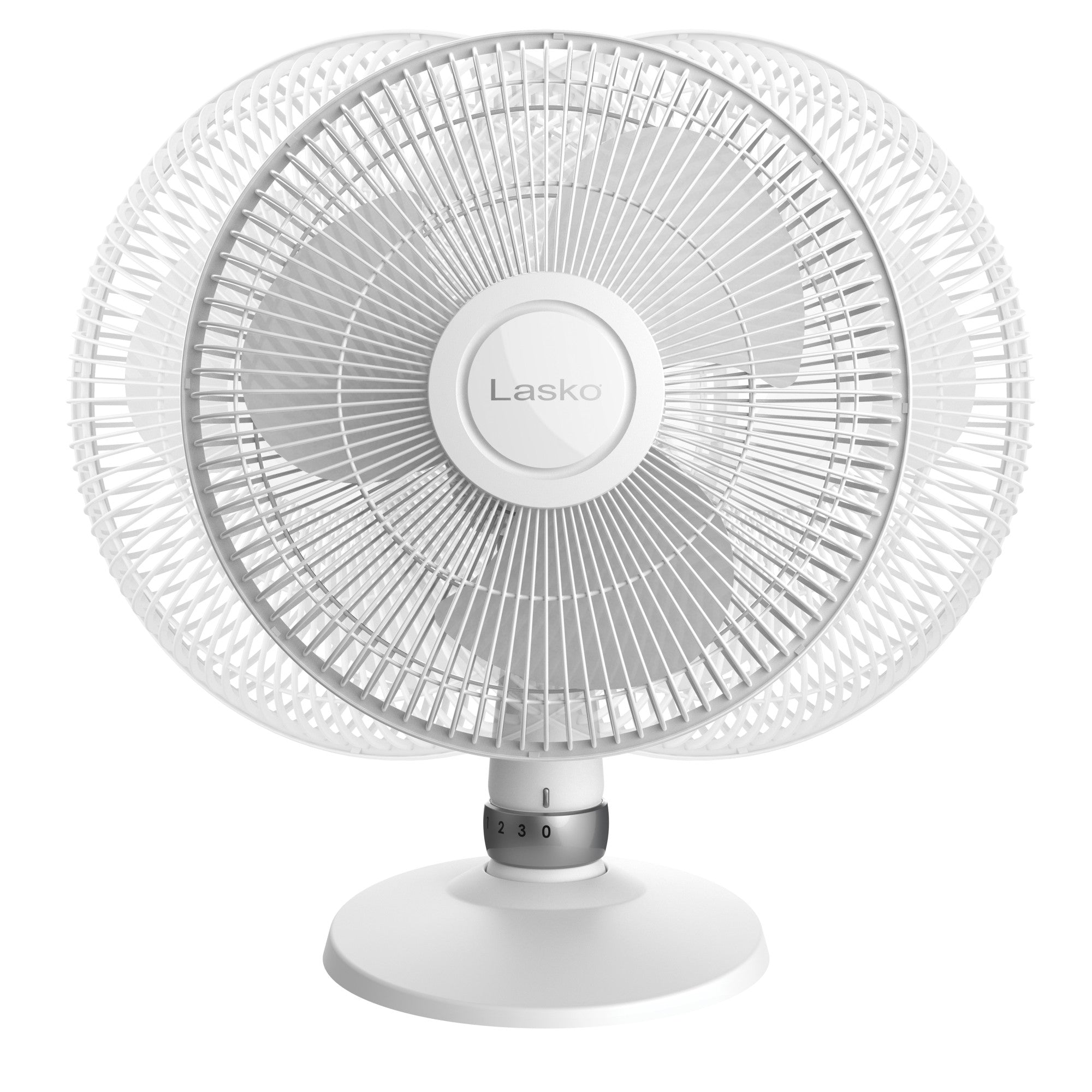 Lasko 12" Oscillating 3-Speed Personal Table Fan, D12225, White - Image 11