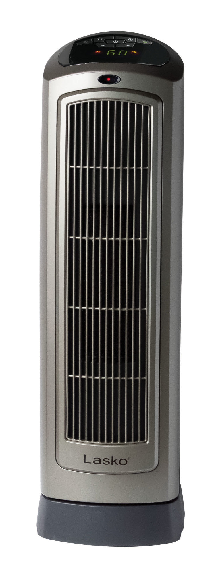 Lasko 1500W Electric Portable Oscillating Ceramic Space Heater Tower with Digital Display, 5538, Gray - Image 8