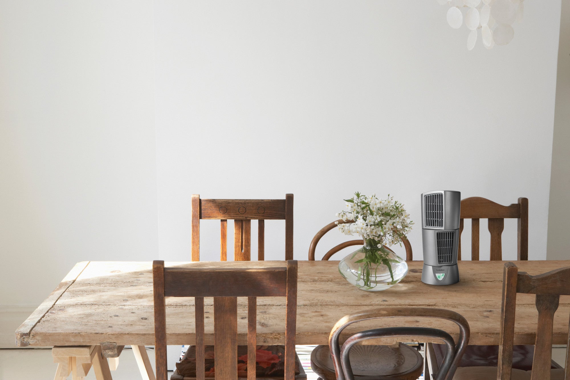 Lasko 14" Platinum Desktop Wind Tower 3-Speed Oscillating Table Fan, 4910, Gray - Image 6