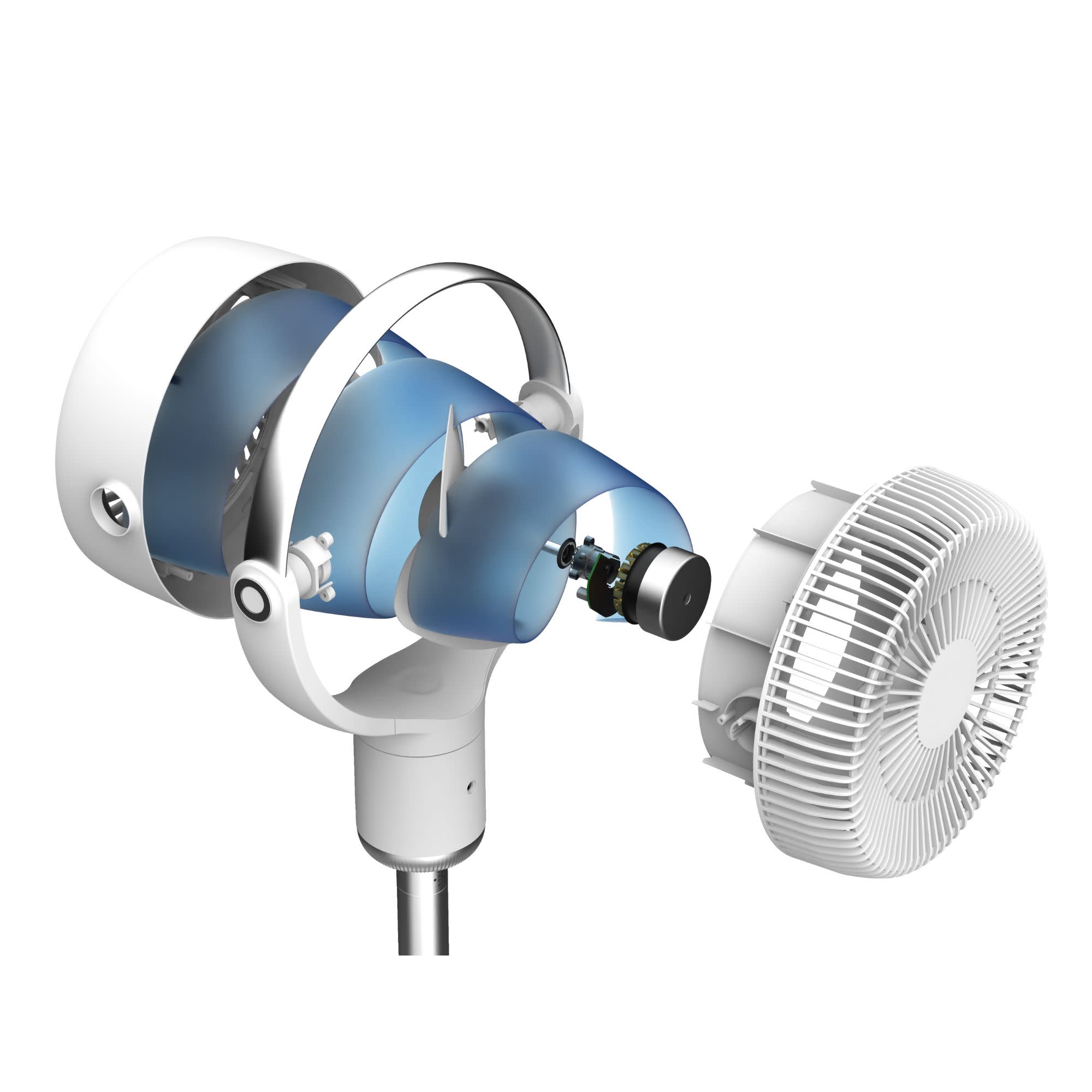 Lasko APDC301 Whirlwind Orbital Motion 24-Speed Pedestal Fan with Remote: White - Image 14