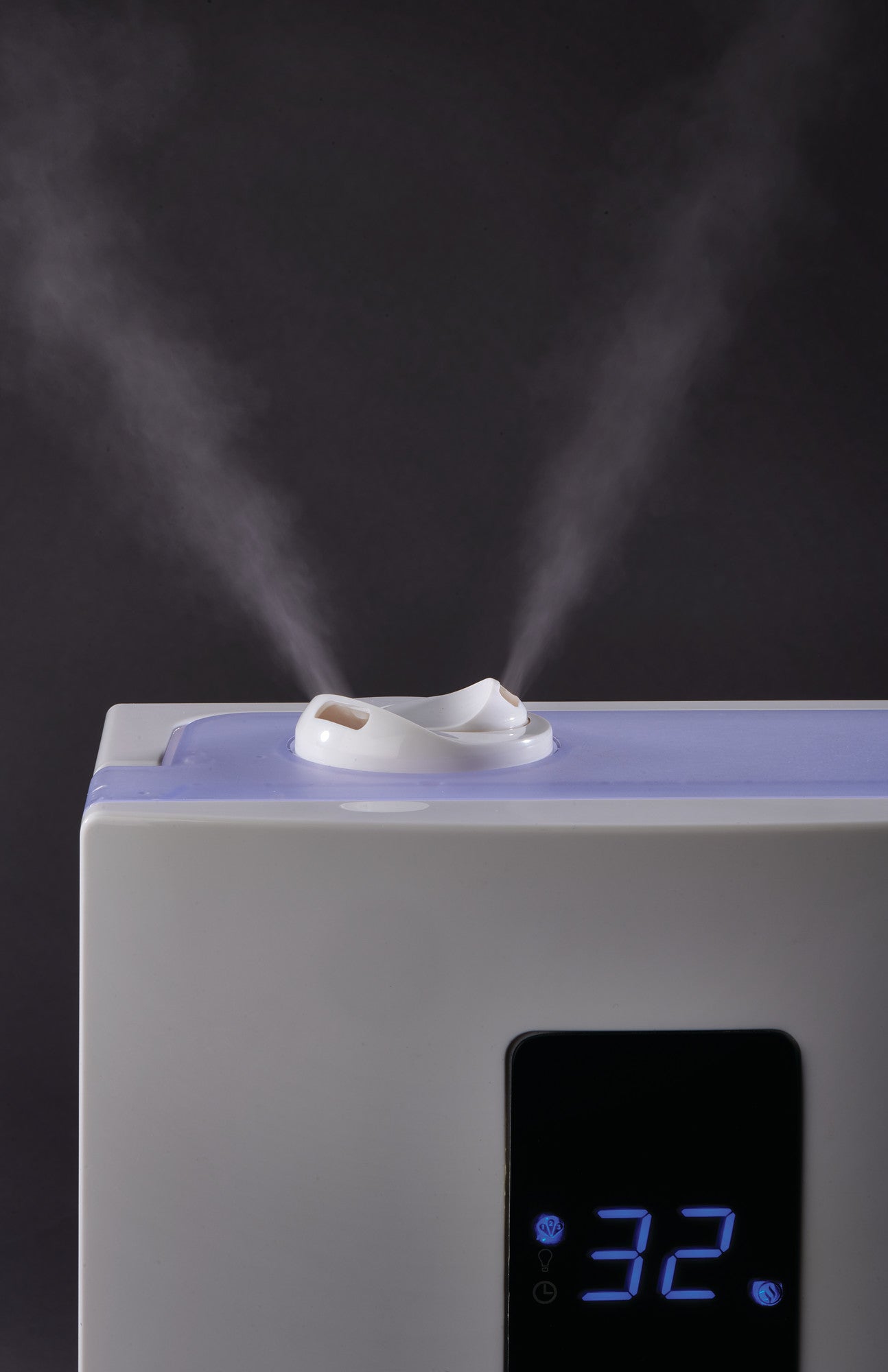 Lasko Quiet Ultrasonic Digital Warm and Cool Mist Humidifier, UH300, White - Image 5