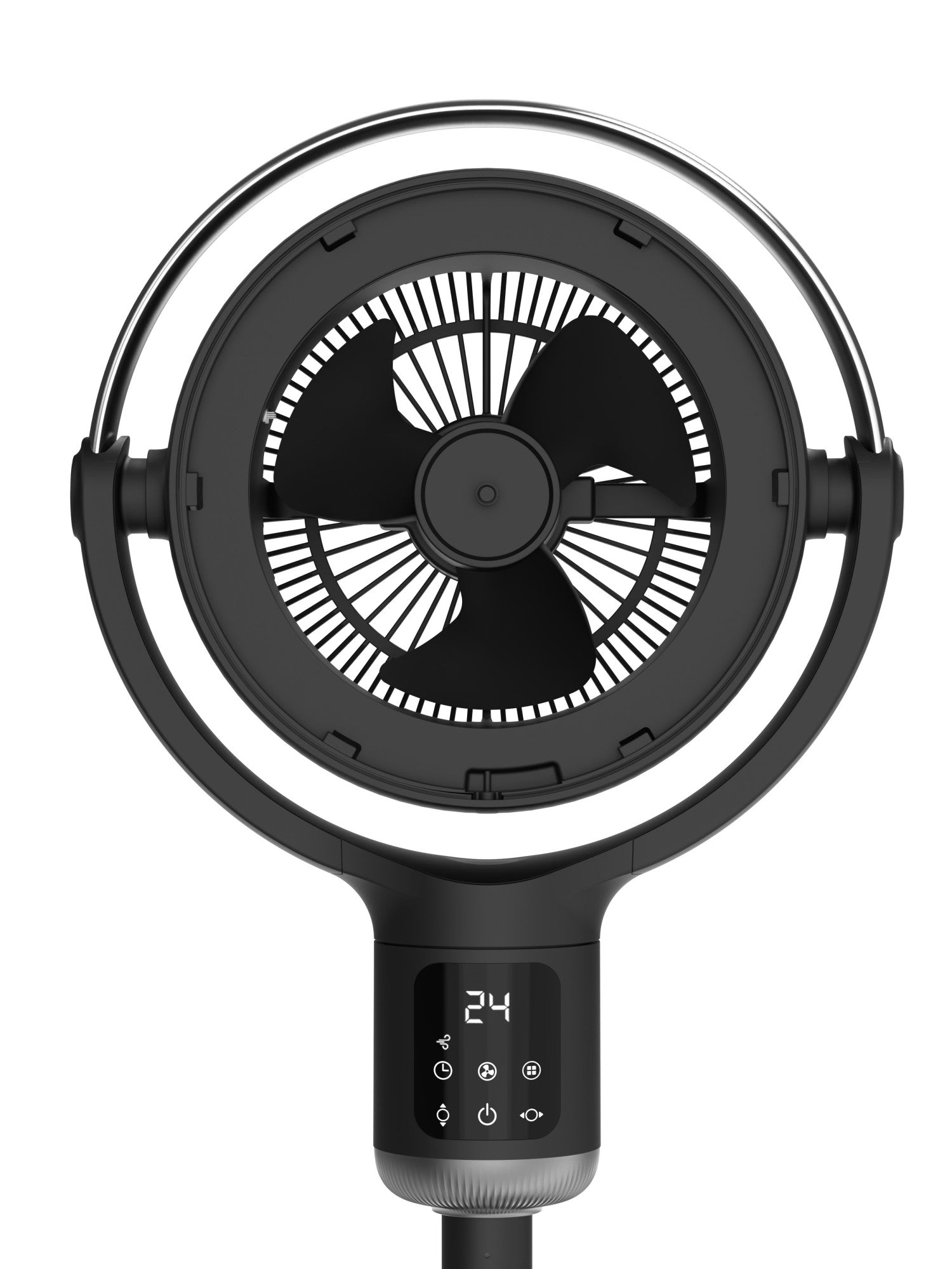 Lasko APDC302 Whirlwind Orbital Motion 24-Speed Pedestal Fan with Remote: Black - Image 2