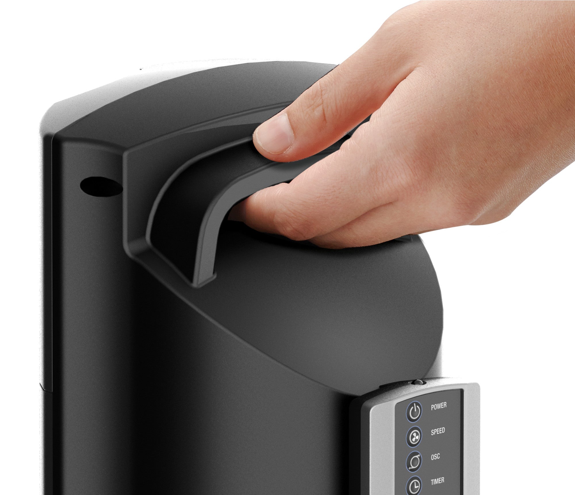 Lasko 48" Space-Saving Oscillating Performance Tower Fan with Remote, T48314, Grey - Image 9