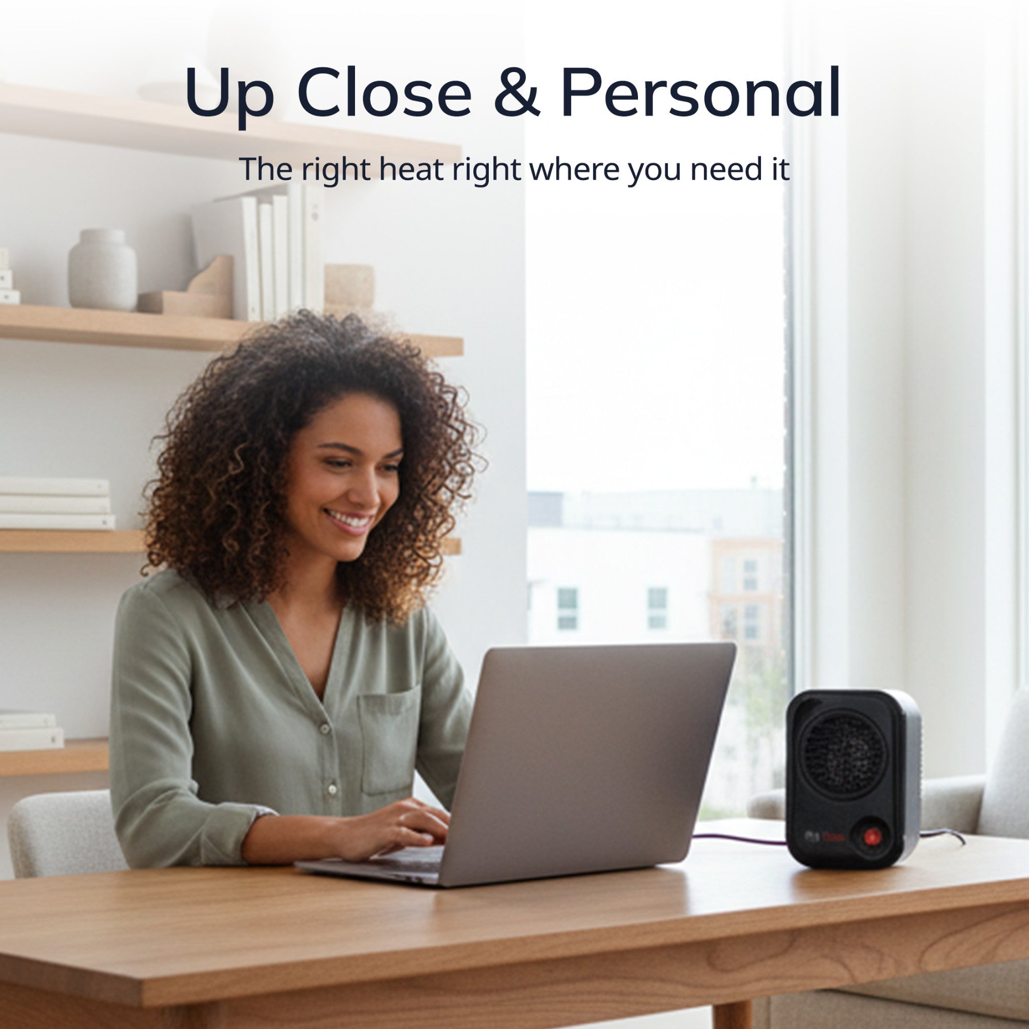 Lasko 100 MyHeat Personal 200W Table Top Heater: black - Image 4