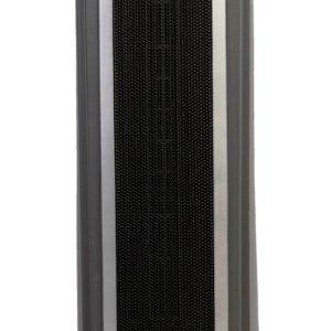 Lasko 1500W Ceramic Tower Space Heater with Logic Center Digital Remote, 5572, Black
