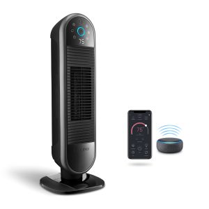 Lasko Aria™ AR122 22" ThermaSMART Ceramic Tower Heater, Black