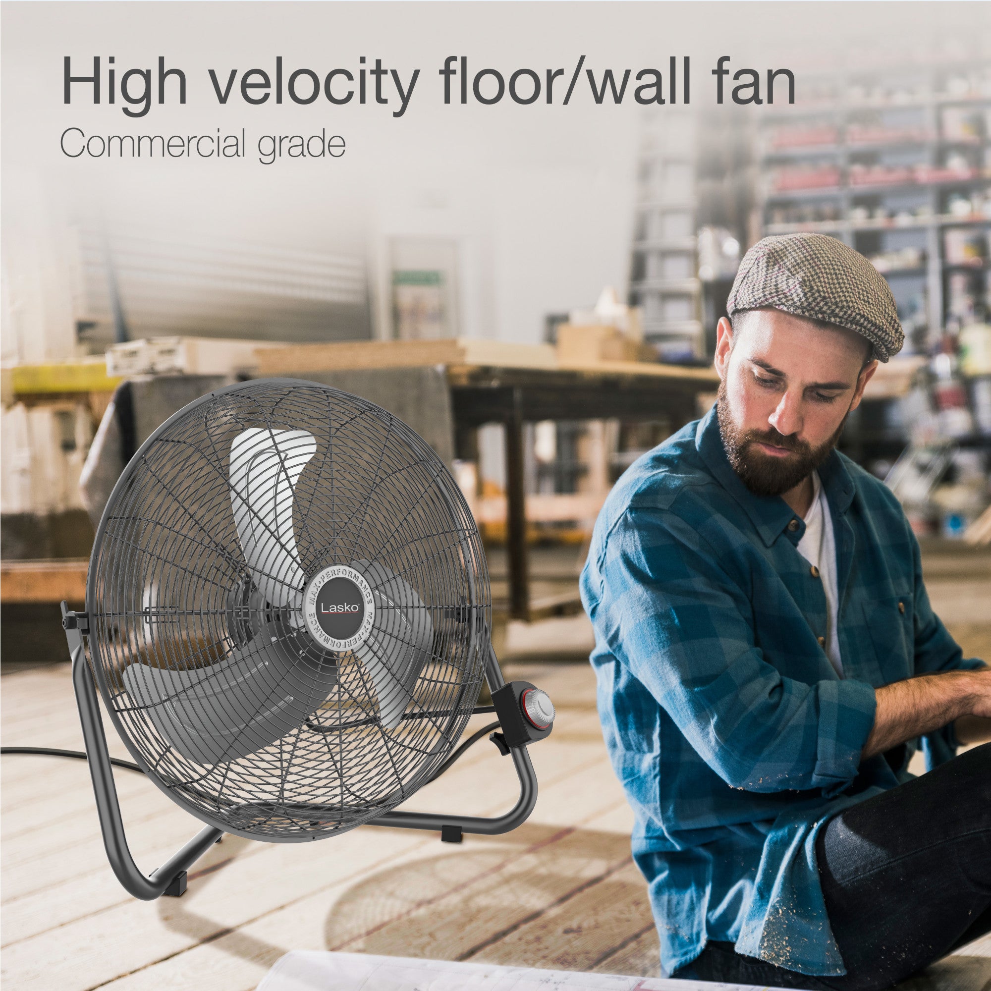 Lasko H20310 20" High Velocity Floor & Wall Mount Fan - Image 2