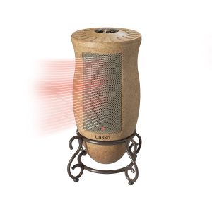 Lasko 1500-Watt Designer Series Oscillating Electric Ceramic Space Heater with Timer and Adjustable Thermostat, Beige, 6405