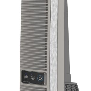 Lasko 42" 4-Speed Oscillating Outdoor Tower Fan with 10-Foot Power Cord, YF202, Gray