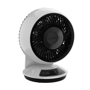 Lasko A12667 Whirlwind EcoQuiet 7" Orbital Motion 12-Speed Air Circulator Fan with Remote Control, White