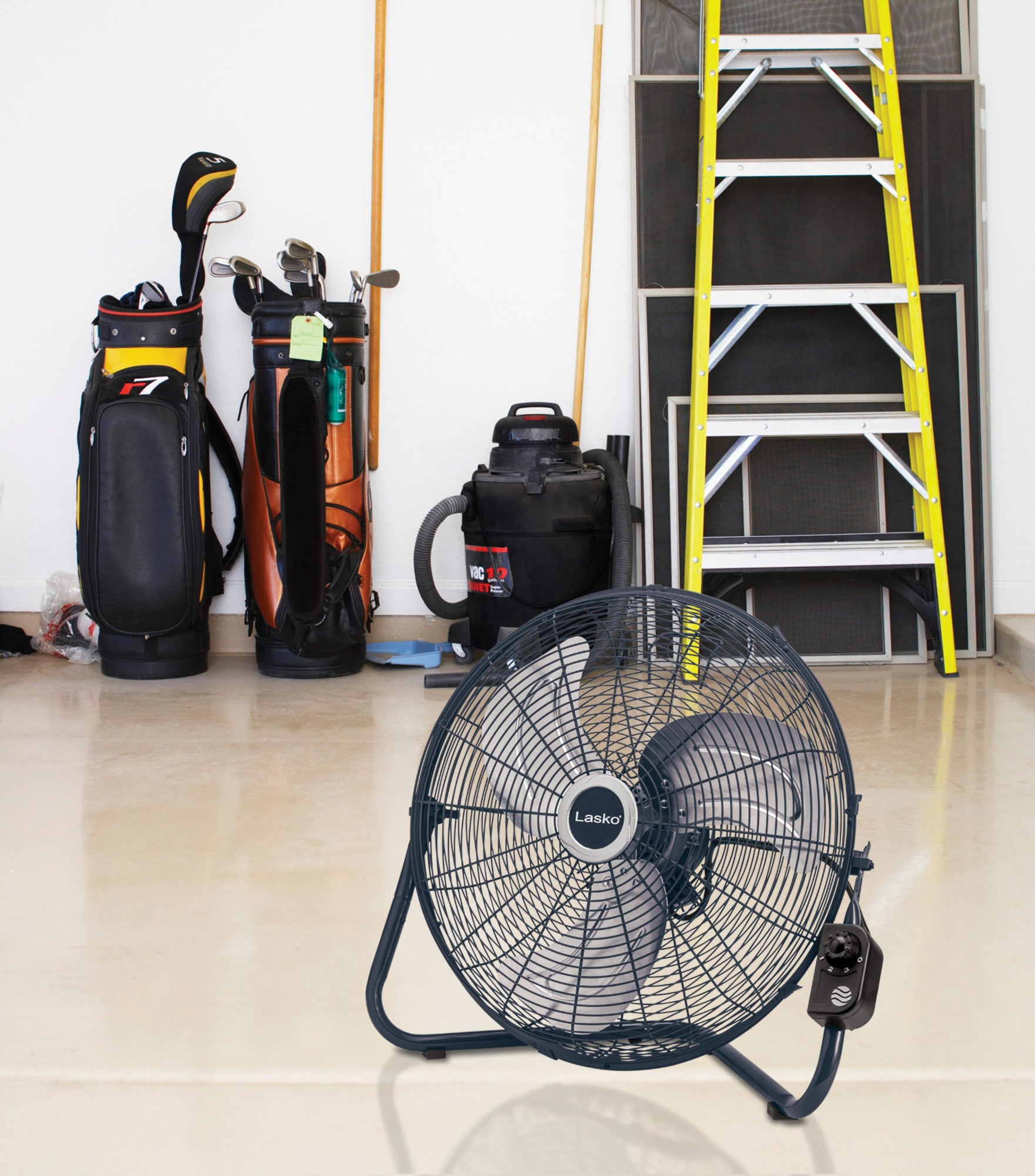 Lasko 20" High Velocity Fan, 3 Speeds, Floor or Wallmount, H20610, Gray - Image 6