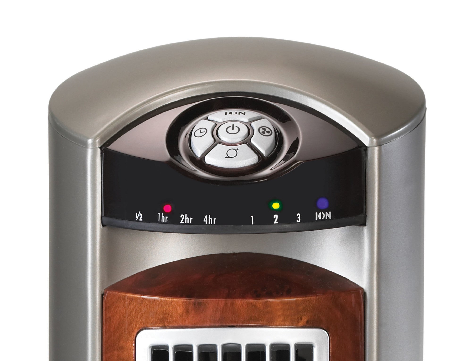 Lasko 42" Wind Curve Tower Fan with Ionizer and Remote, 2554, Gray/Woodgrain - Image 8