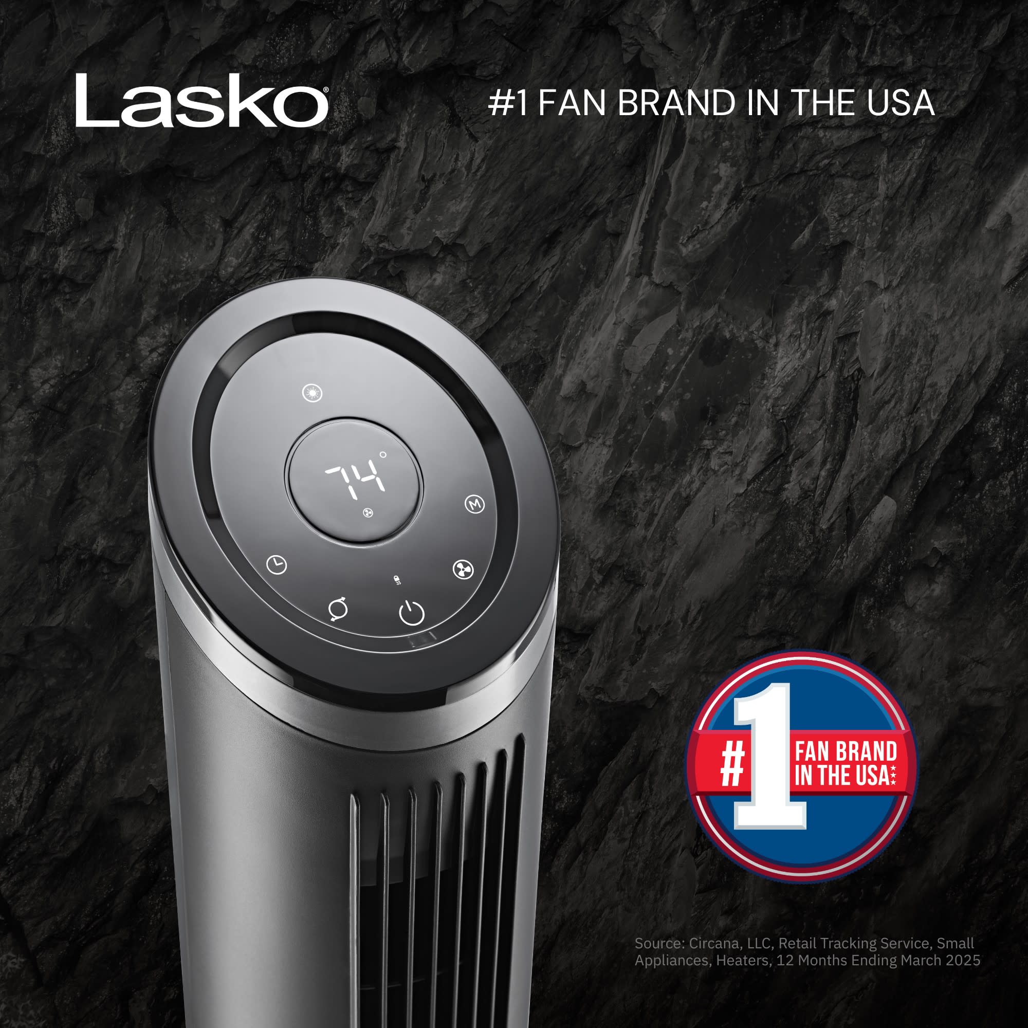 Lasko Summit Apex RST200 42" Oscillating Tower Fan with Remote Control: Black - Image 2